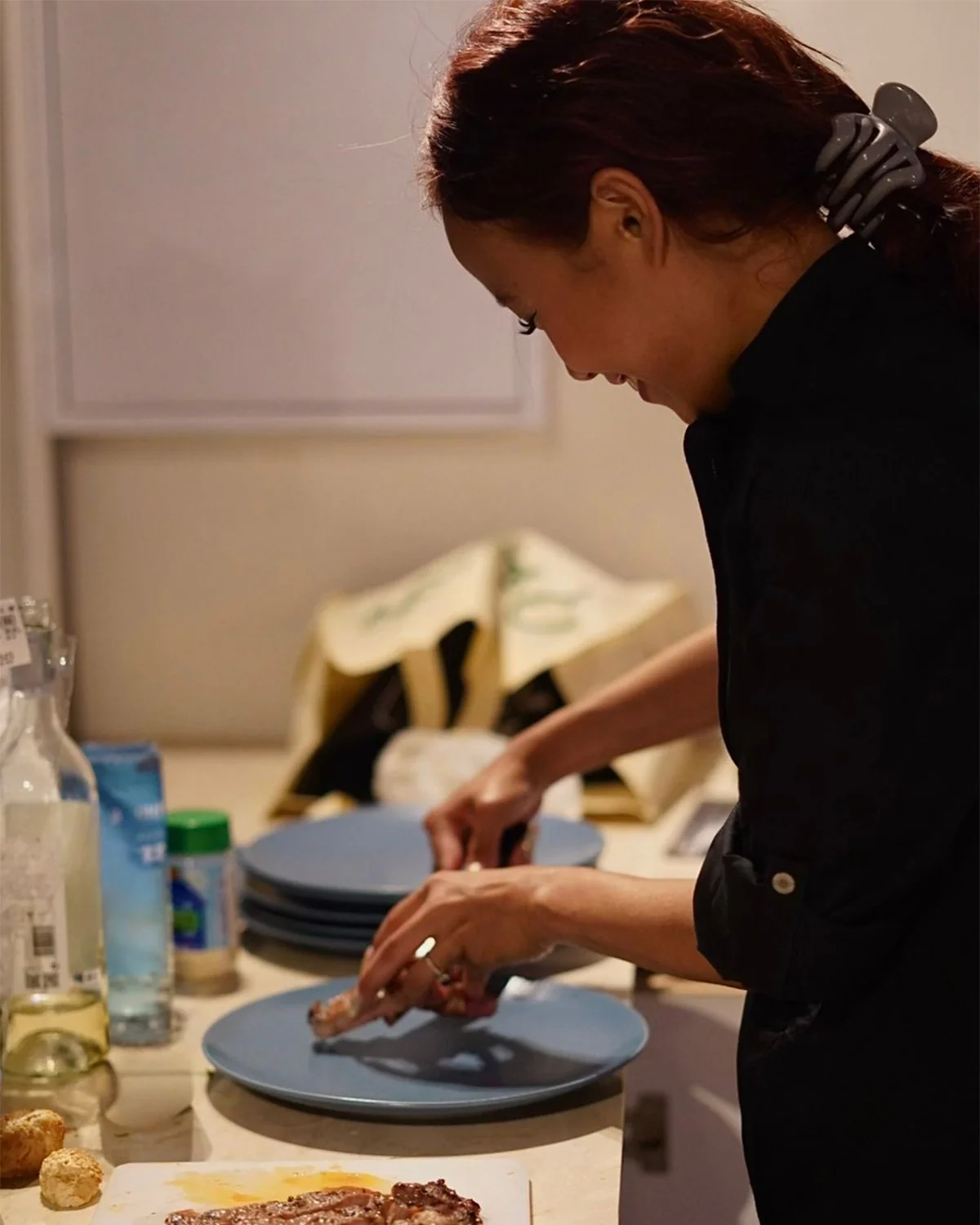 Chef Merisa in action